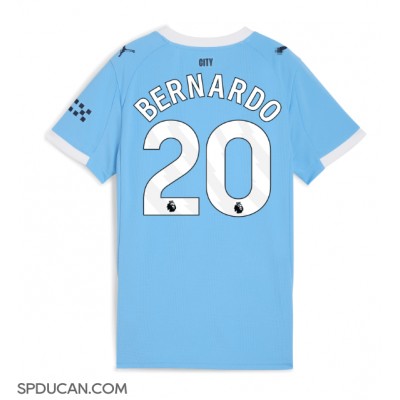 Zenski Nogometni Dres Manchester City Bernardo Silva #20 Domaci 2025-26 Kratak Rukav Zenski Nogometni Dres Manchester City Bernardo Silva #20 Domaci 2025-26 Kratak Rukav